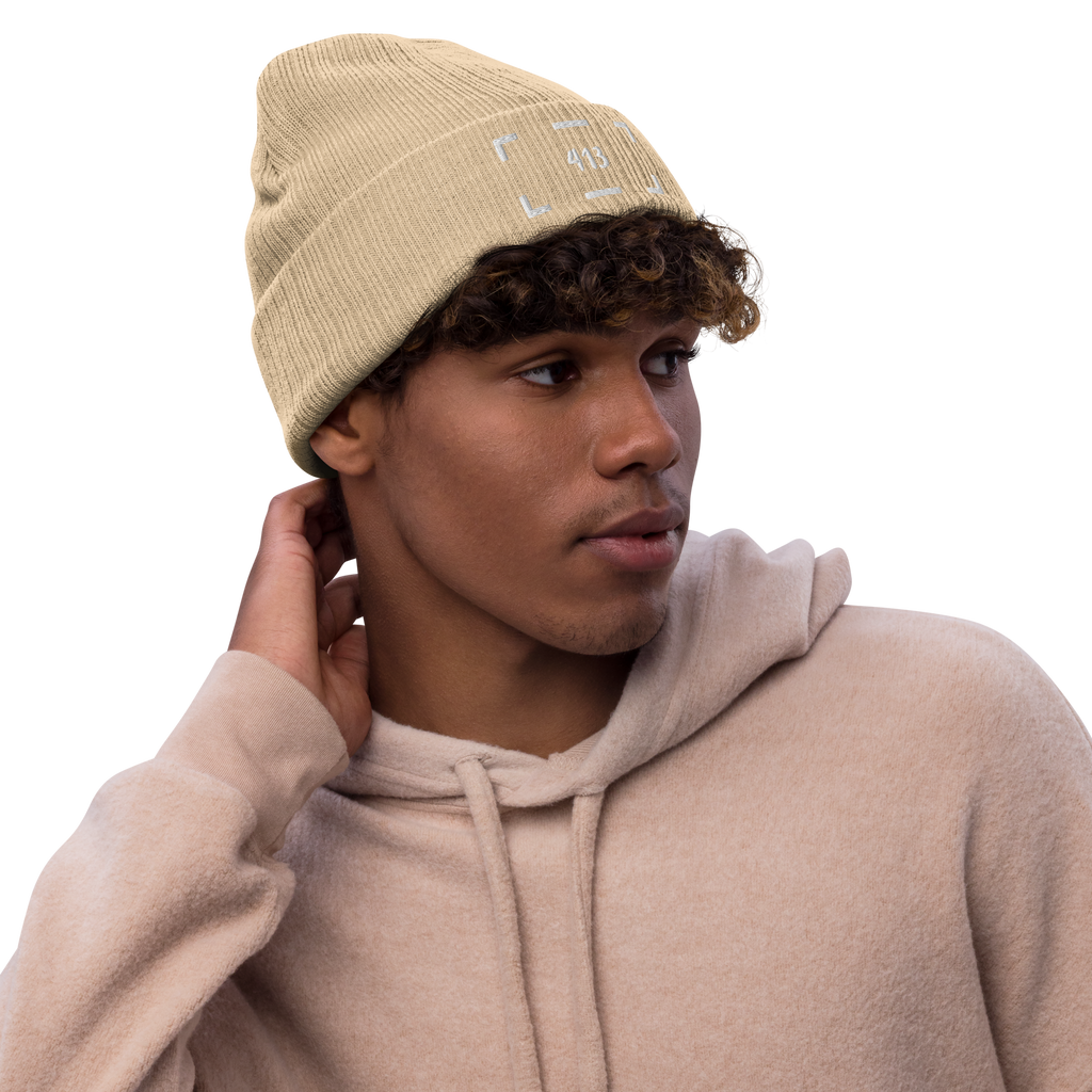 Bonnet en tricot côtelé 413