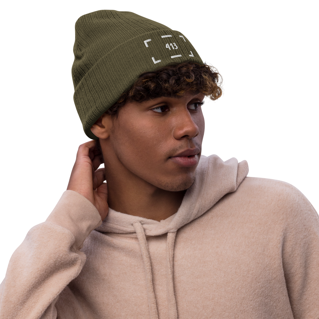 Bonnet en tricot côtelé 413