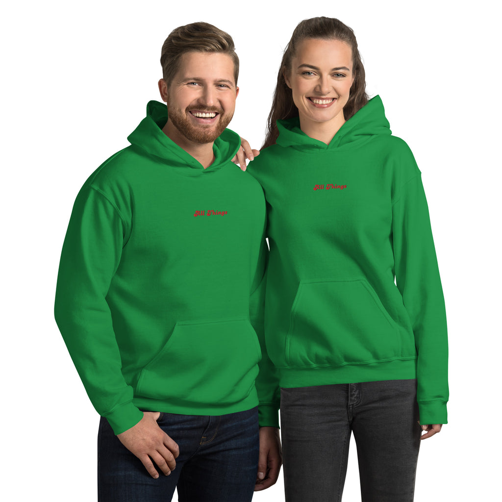 Unisex Kapuzenpullover mit Rundhalsausschnitt