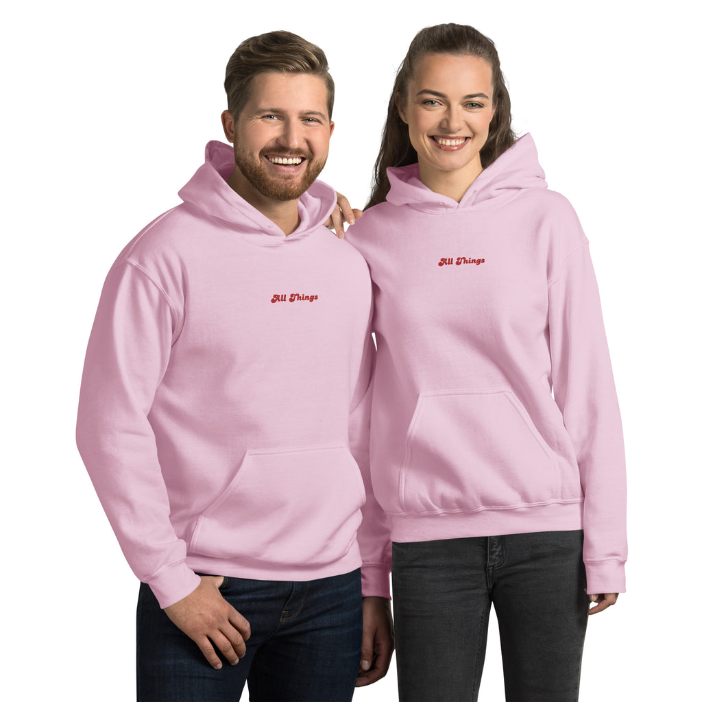 Unisex Kapuzenpullover mit Rundhalsausschnitt