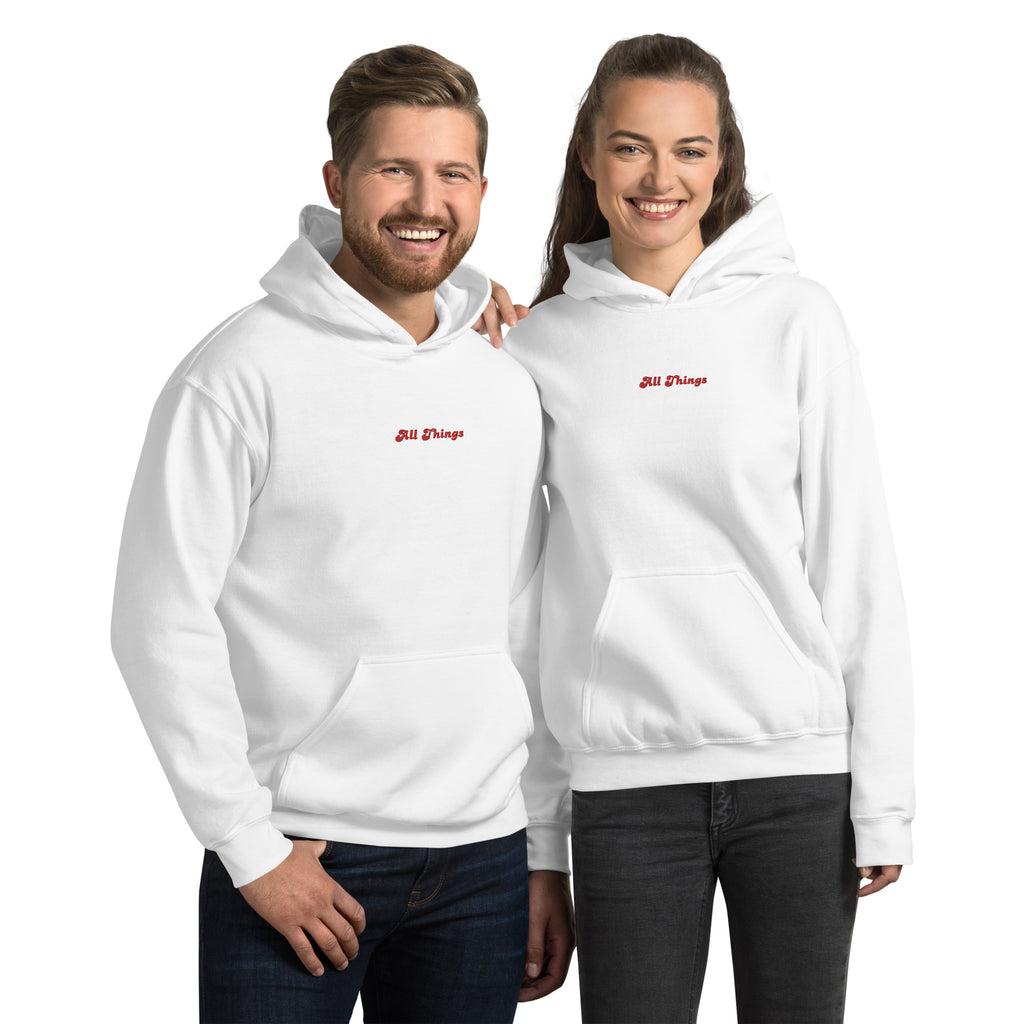 Unisex Kapuzenpullover mit Rundhalsausschnitt